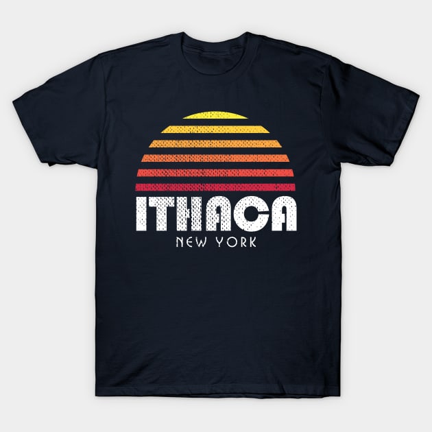Ithaca New York T-Shirt by PodDesignShop
